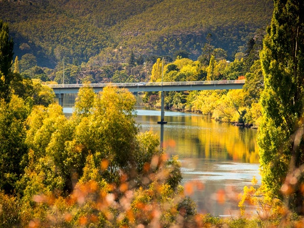 the Derwent Valley in New Norfolk