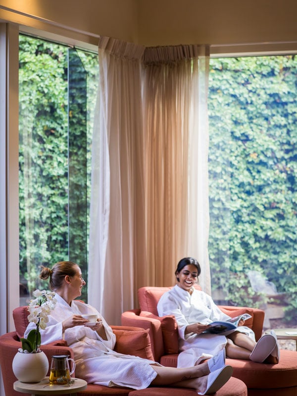 women relaxing at Ubika Day Spa inside the Fairmont Resort &Spa, Leura in the Blue Mountains