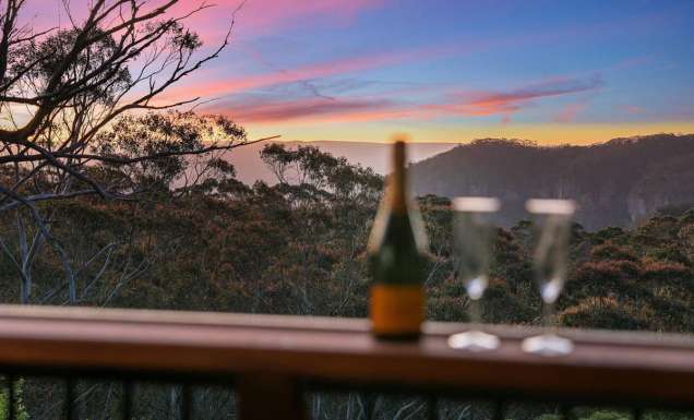 The view from Megalong Lookout Cottage