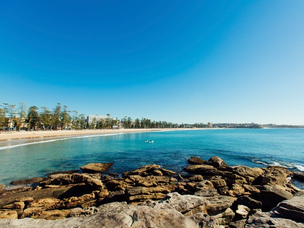 kayaking at Manly Beach