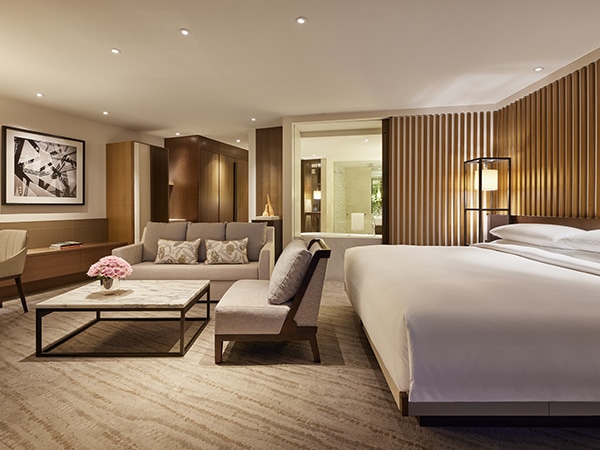 inside the king opera deluxe suite at park hyatt sydney