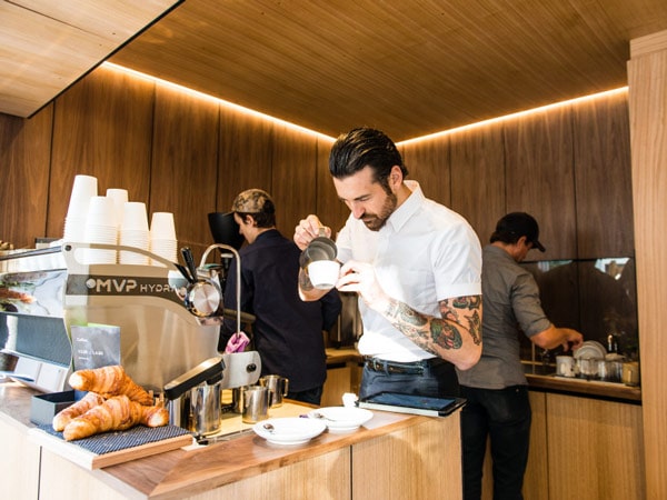 Baristas at Neighbourhood cafe in Surry Hills
