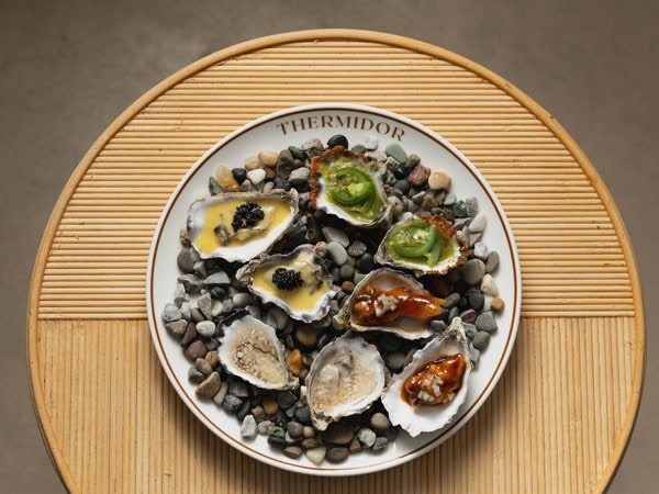 a seafood platter at Thermidor, Newcastle