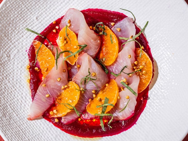 Trevally Crudo at Jana, Newcastle