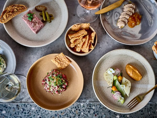 a spread of food on the table at Vecina, Newcastle