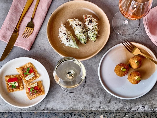 a spread of food on the table at Vecina, Newcastle