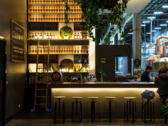 a look inside the bar and distillery at Starward, Port Melbourne