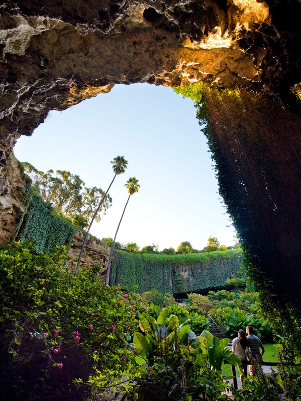 the Umpherston Sinkhole in Mt Gambier, SA