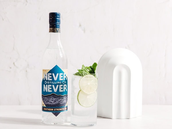 a bottle of gin at McLaren Vale’s NeverNever Distilling Co.
