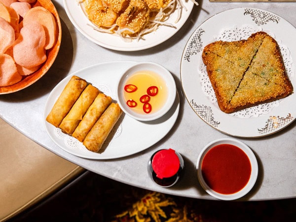 a spread of food on the table at Bob Hawke Beer & Leisure Centre