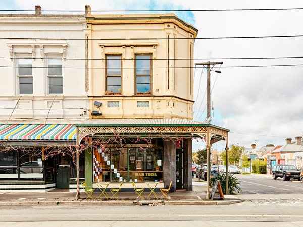 the exterior of Bar Idda, Italian restaurant in Melbourne