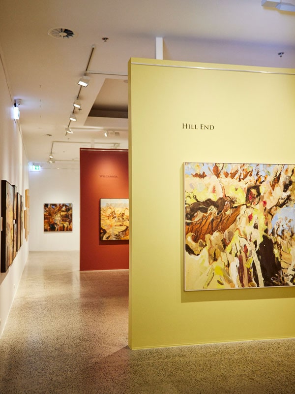 Art on display inside Bathurst Art Gallery