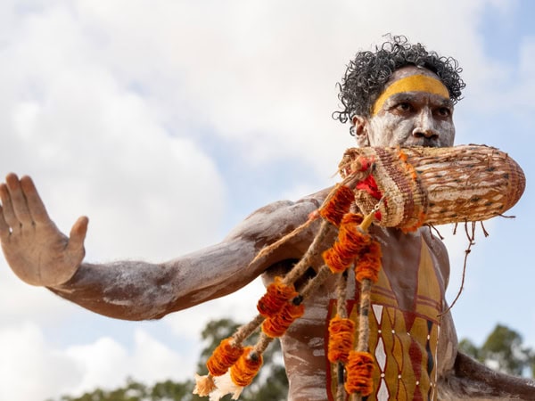 Gumatj man Cedric Marika at Garma Festival