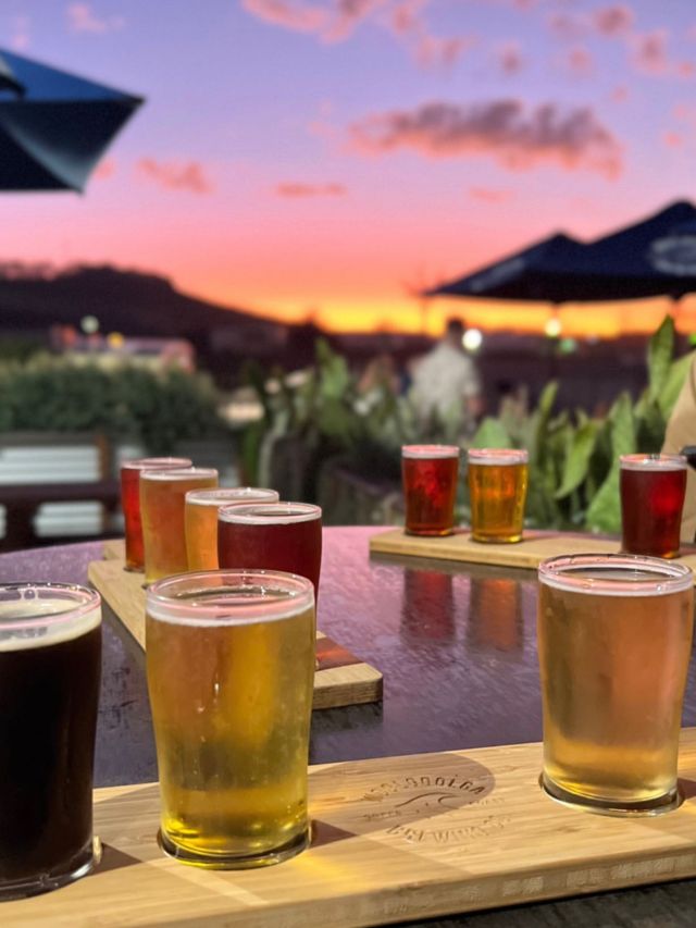 sunset brews at Woolgoolga Brewing Co.
