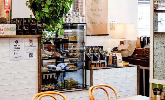 the cafe interior of Byng Street Local Store in Orange