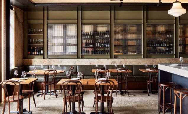 the Italian wine bar and restaurant at Figlia, Melbourne