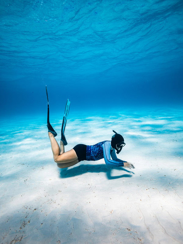 In water guide snorkels on Ningaloo Reef