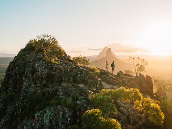 the scenic top of Mount Ngungun, Glass House Mountains