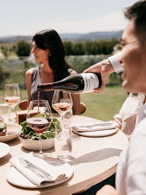 Oakridge dining on the terrace