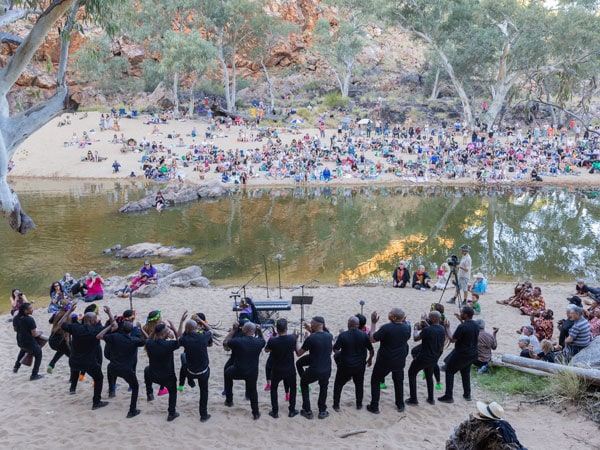a concert at Ormiston Gorge, Desert Song Festival