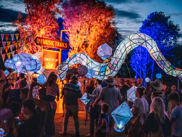 Outback River Lights Festival in Cunnamulla, Queensland