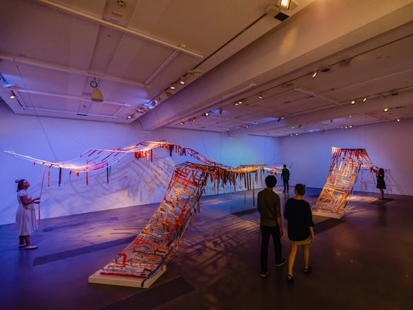 an immersive display inside the Rockhampton Museum of Art