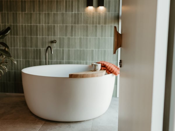 The bathroom at Salty Brush