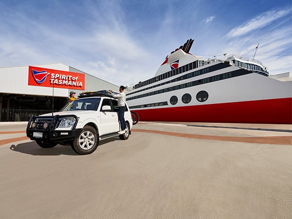 car preparing to go on Spirit Of Tasmania