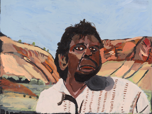 Vincent Namatjira (Western Aranda, born 1983), Albert Namatjira 2021, The University of Melbourne Art Collection.