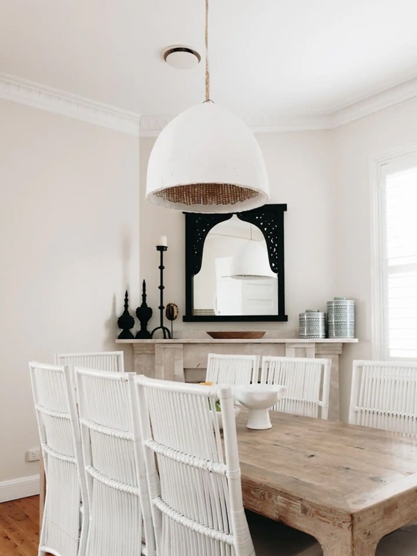 the dining area at White Place Home on Byng