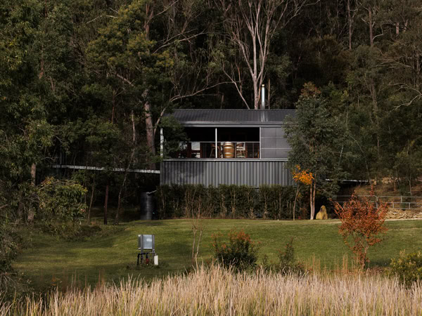 the exterior of Shearers Studio at Little Valley Farm