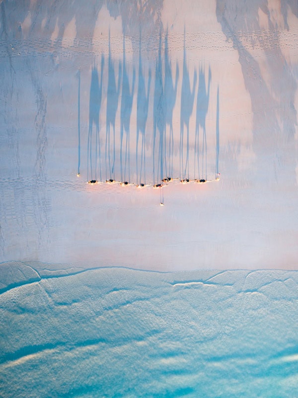 a drone shot of Cable Beach