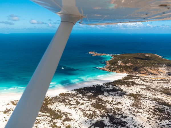 an aerial shot of Esperance with Fly Esperance