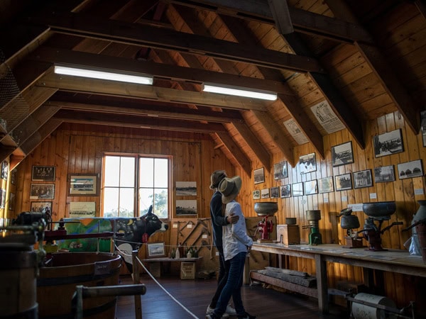 visitors exploring inside Bega Cheese Heritage Centre, NSW