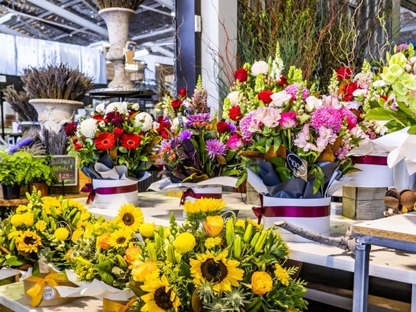Fresh flowers at Brisbane Flower Market