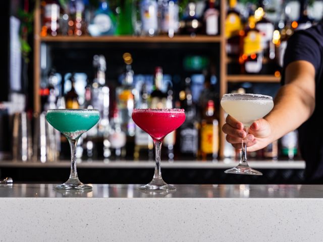 cocktails served at Seaview Tavern, Coffs Harbour