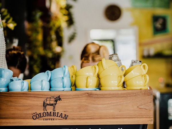 Barista at work in Colombian Coffee Co. in Mooloolaba