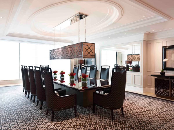 the elegant dining at Presidential Villa; Crown Towers Melbourne