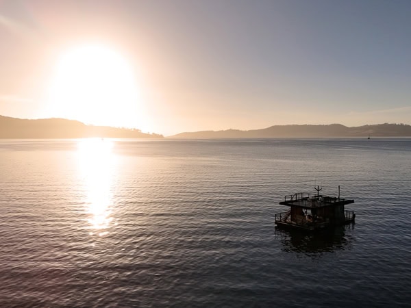Kuuma Nature Sauna at sunrise