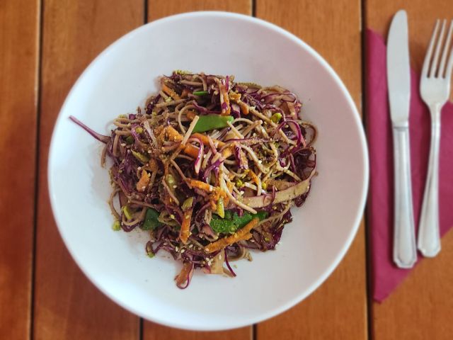 Soba Noodle salad at Quandong Cafe
