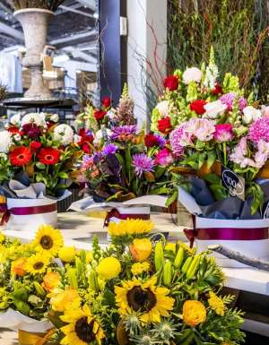 Fresh flowers at Brisbane Flower Market
