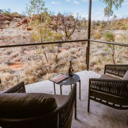 The private deck attached to the Deluxe Suites at Discovery Parks - Kings Canyon