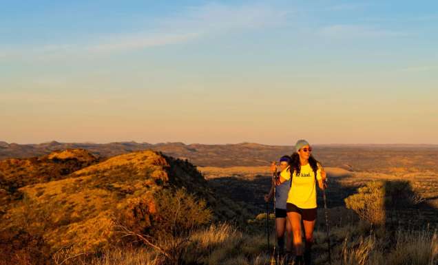 Women hiking Larapinta Trail