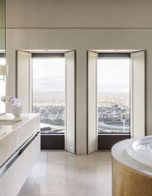 the bathroom with a private tub at Sofitel Imperial Suite