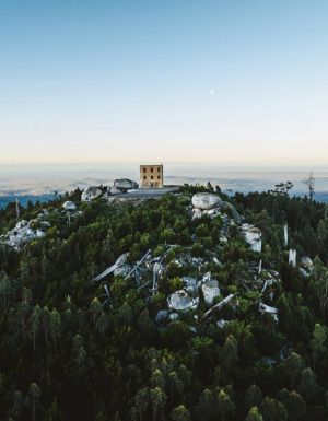 The Keep in Tasmania aerial shot