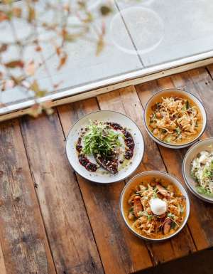 food bowls on the table at Flinders Food Co