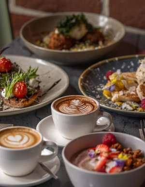 coffee and brunch menu at Toast Café, Pambula