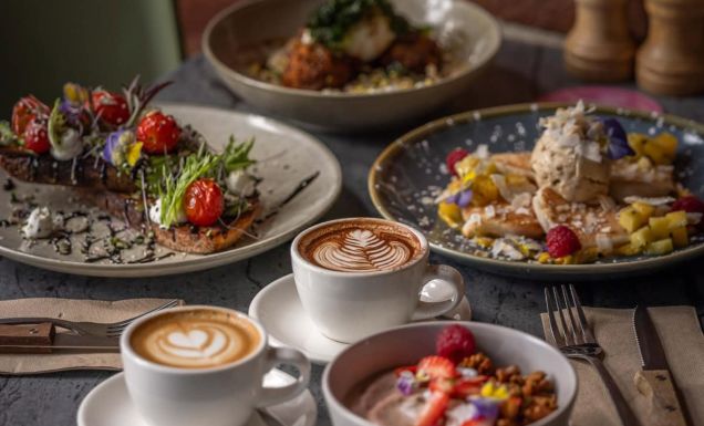 coffee and brunch menu at Toast Café, Pambula