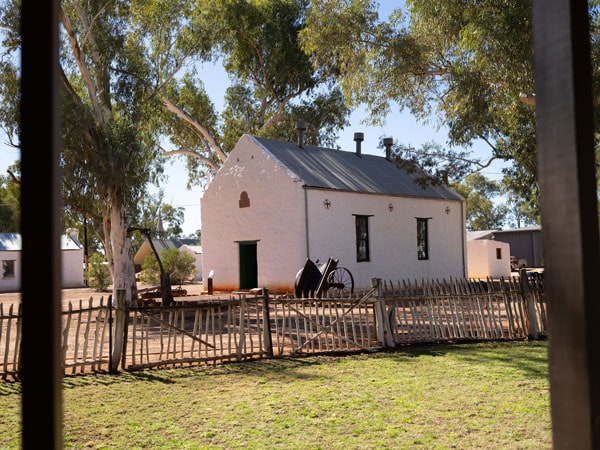 the historical precinct in Hermannsburg