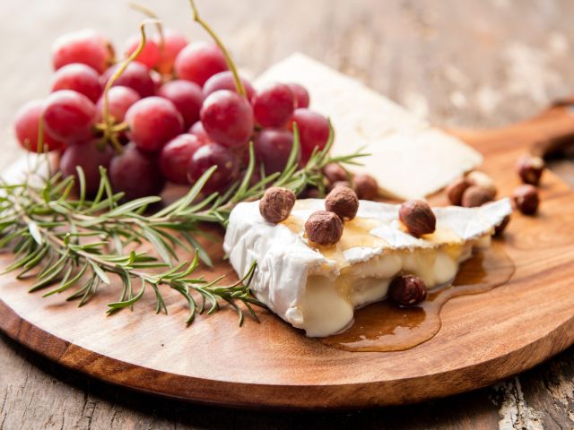 cheese and fruit plate at Honey Haven Mudgee